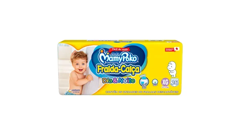 MamyPoko Fralda Calça Dia&Noite XG 26 Unidades