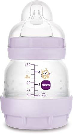 Mamadeira 130ml Bico 0m+ Easy Start Set Rosa – MAM